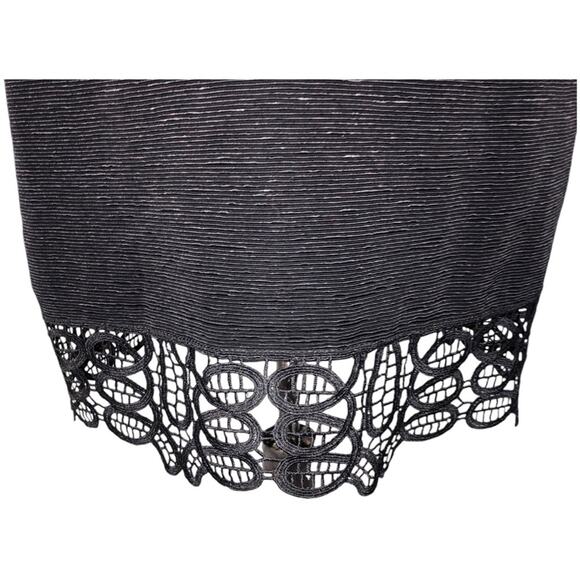 Gianni Bini Monica Lace Peplum Dress Black Size 10 EUC - Picture 5 of 9